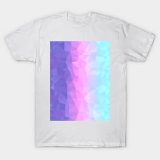 Pastel Purple, Pink and Aqua Geometric Artwork T-Shirt